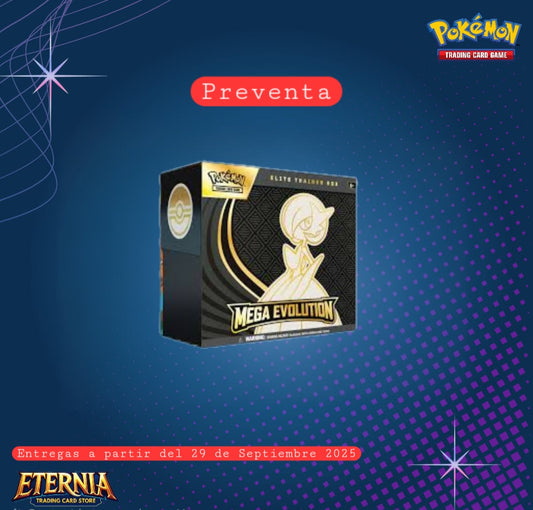 PREVENTA TCG Pokémon Mega Evolution Elite Trainer Box INGLES